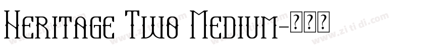 Heritage Two Medium字体转换